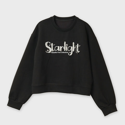 【手洗い可】ビジューモチーフ ダンボールニット