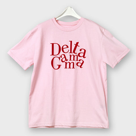 【手洗い可】Delta Gammaモチーフ ビックシルエットTシャツ