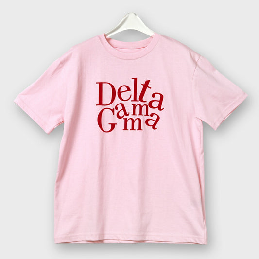 【手洗い可】Delta Gammaモチーフ ビックシルエットTシャツ