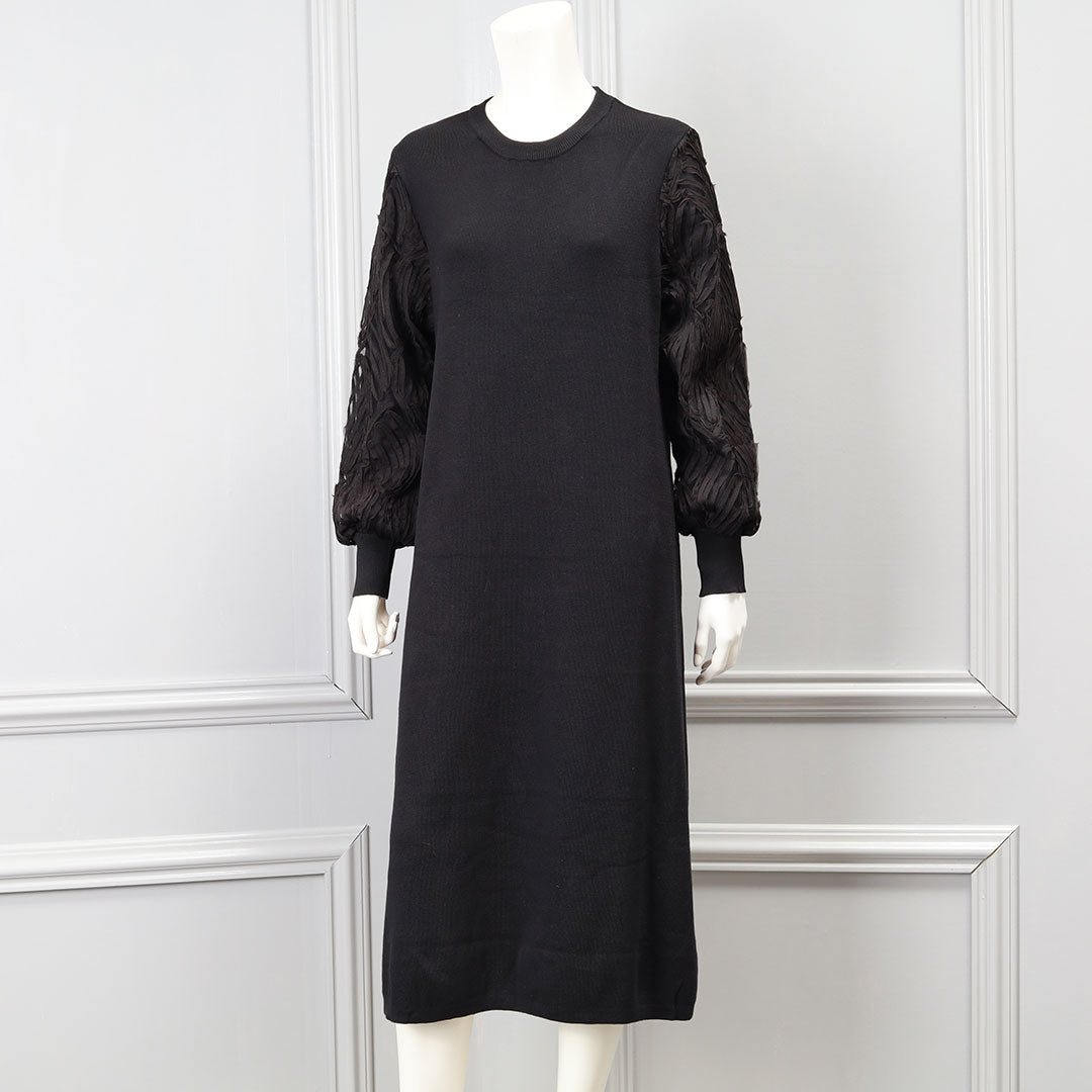 手洗い可】袖レース ニットワンピース – 銀座マギー公式通販サイト