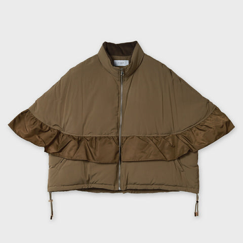 フリルコンビダウンブルゾン