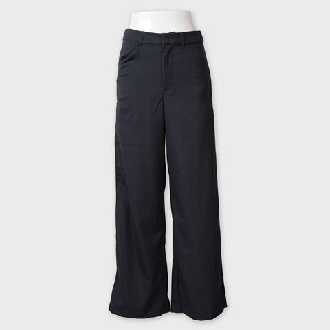【手洗い可】サイドスナップボタン ワイドパンツ