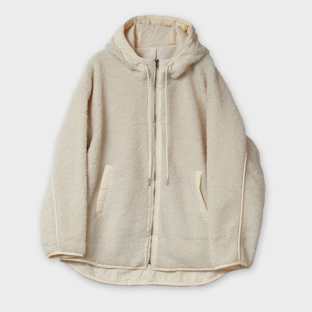 【手洗い可】フード付き ボア ジャケット