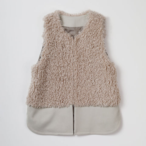 シープ フェイクファー ベスト