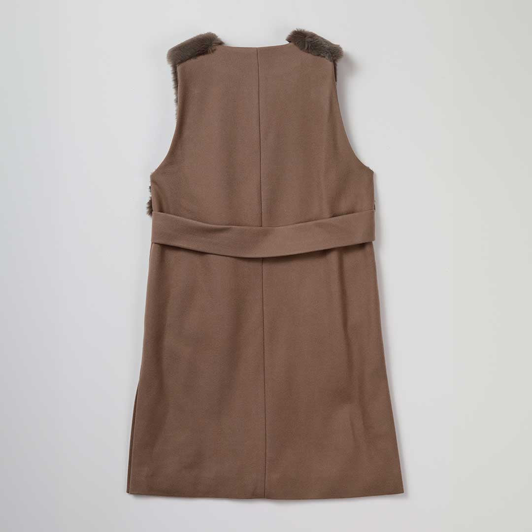 ポケット エコファー ロングジレ – 銀座マギー公式通販サイト