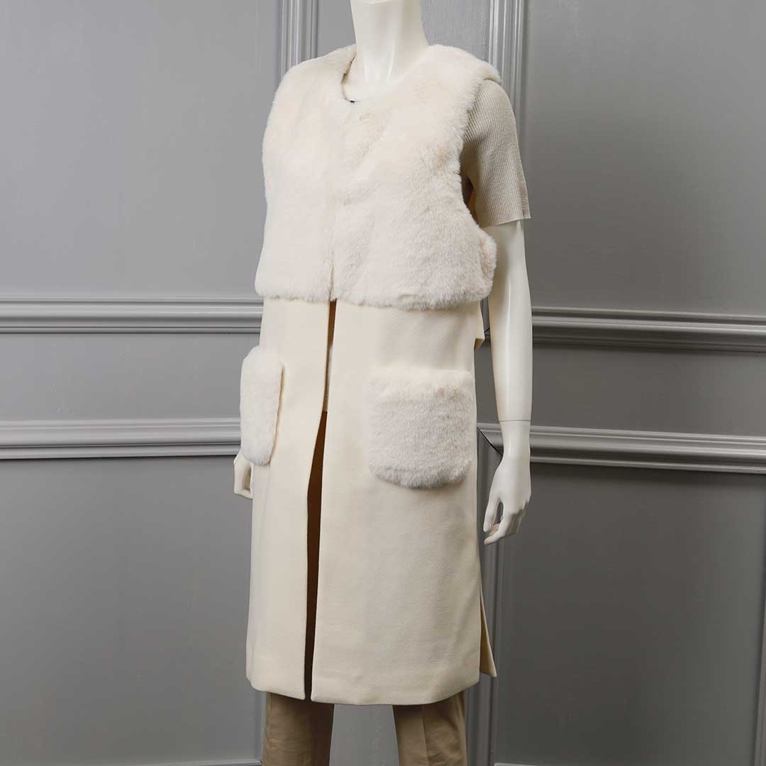 ポケット エコファー ロングジレ – 銀座マギー公式通販サイト