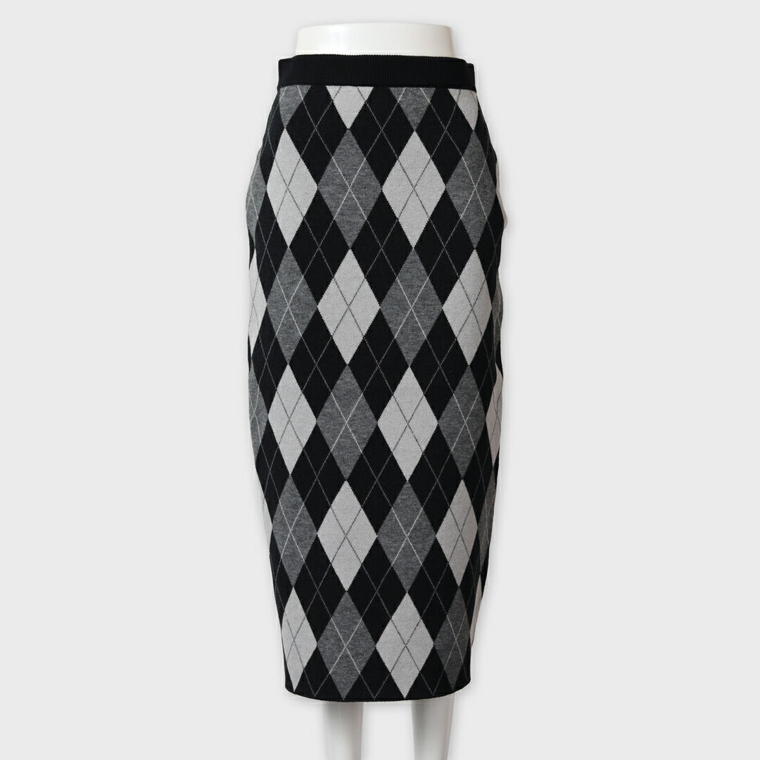 手洗い可】アーガイル柄 ニット タイト スカート – 銀座マギー公式通販