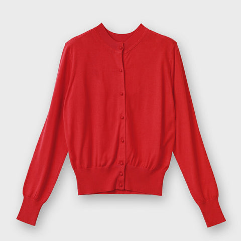 レイヤーニットカーディガン