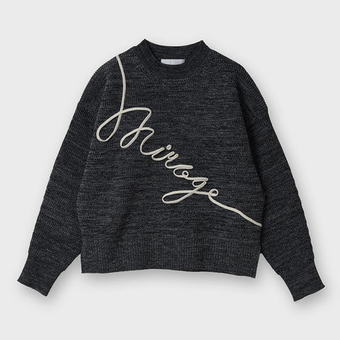 【手洗い可】ケーブルコードロゴニット