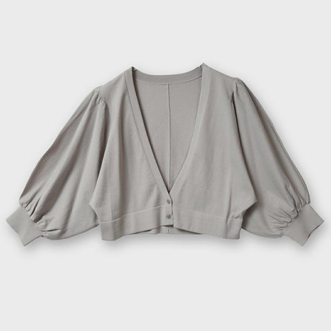 【手洗い可】ショート ドルマンスリーブ カーディガン