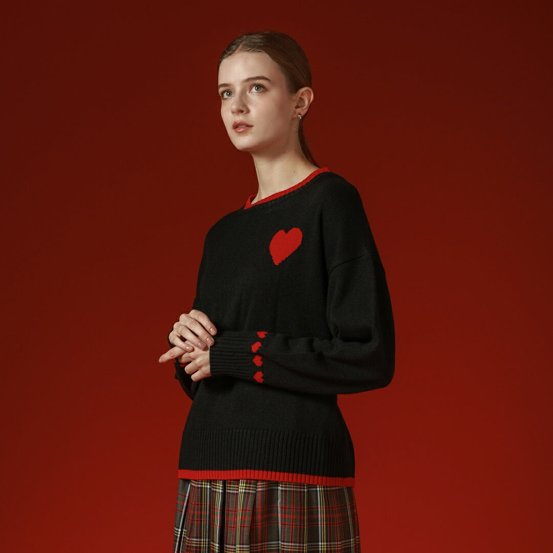 ポップ ハート オーバー サイズ ニット – 銀座マギー公式通販サイト