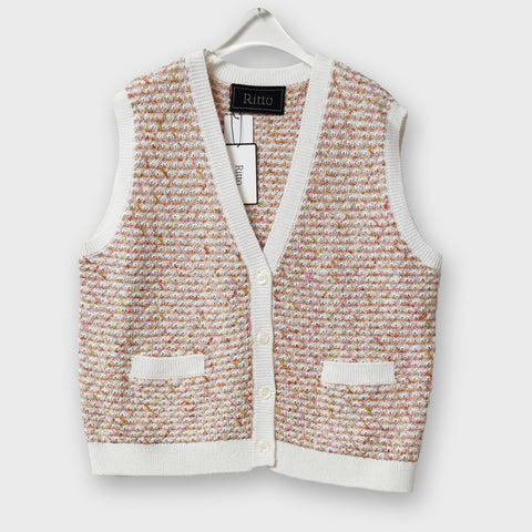 【手洗い可】Ritto ボタン ベスト