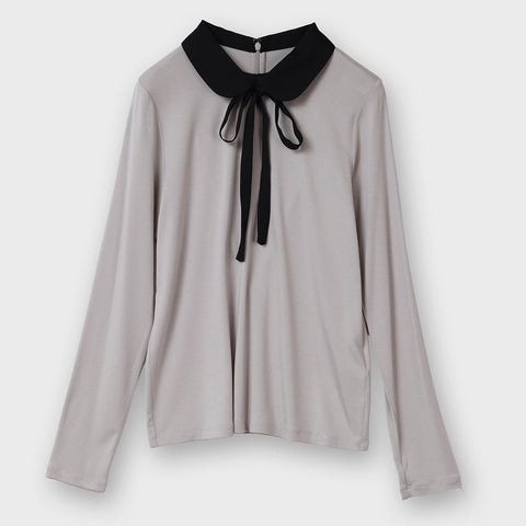 【手洗い可】2WAYボウタイつきトップス