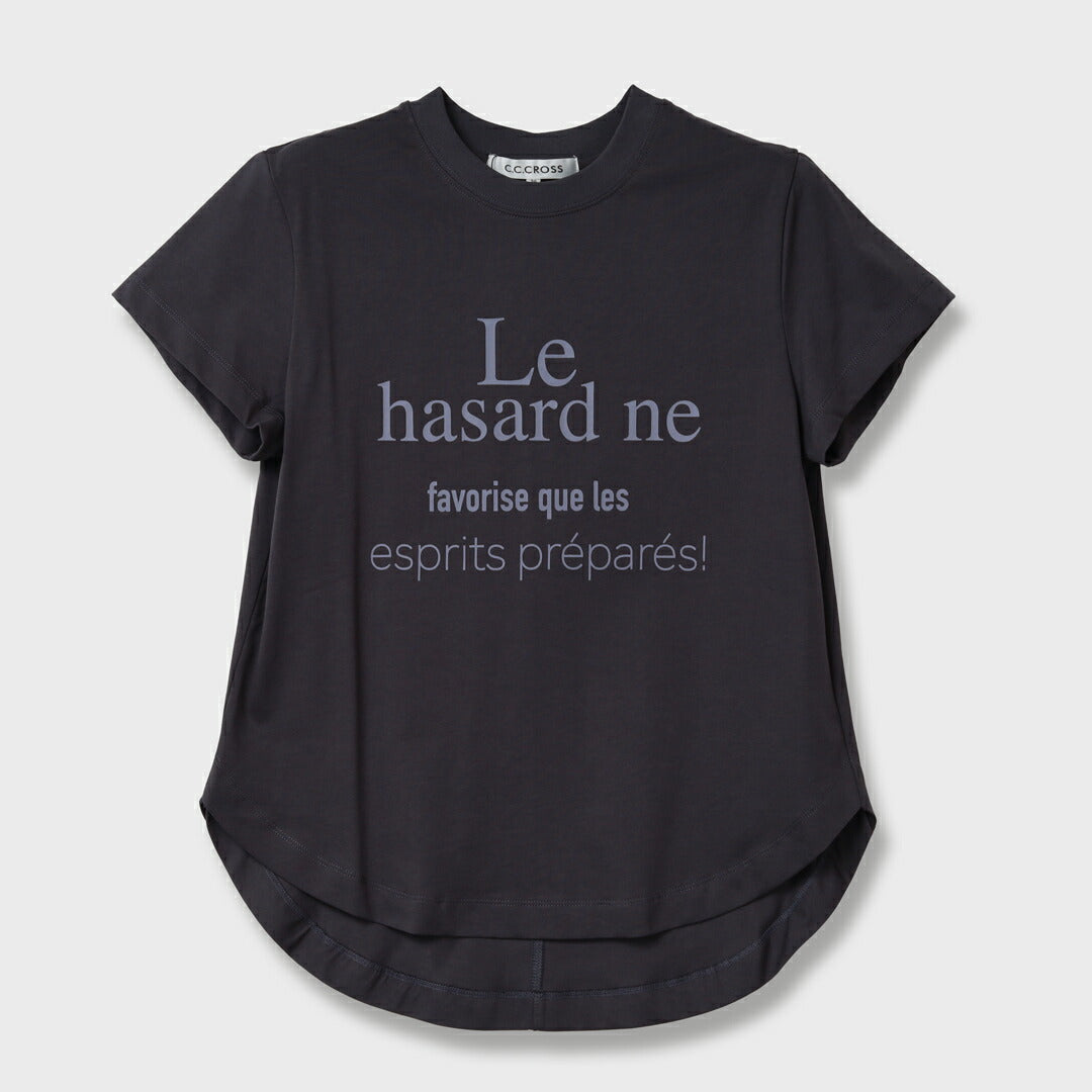 【手洗い可】フレアヘム ロゴ Tシャツ