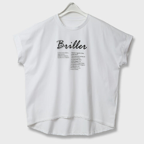 【手洗い可】シフォン プリント Tシャツ 冷感