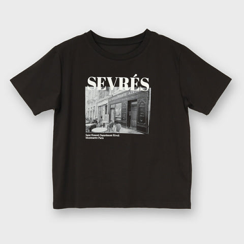 【手洗い可】フォトプリント クルーネックTシャツ