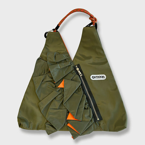 RISLEY×OUTDOOR コラボ フリル バッグ