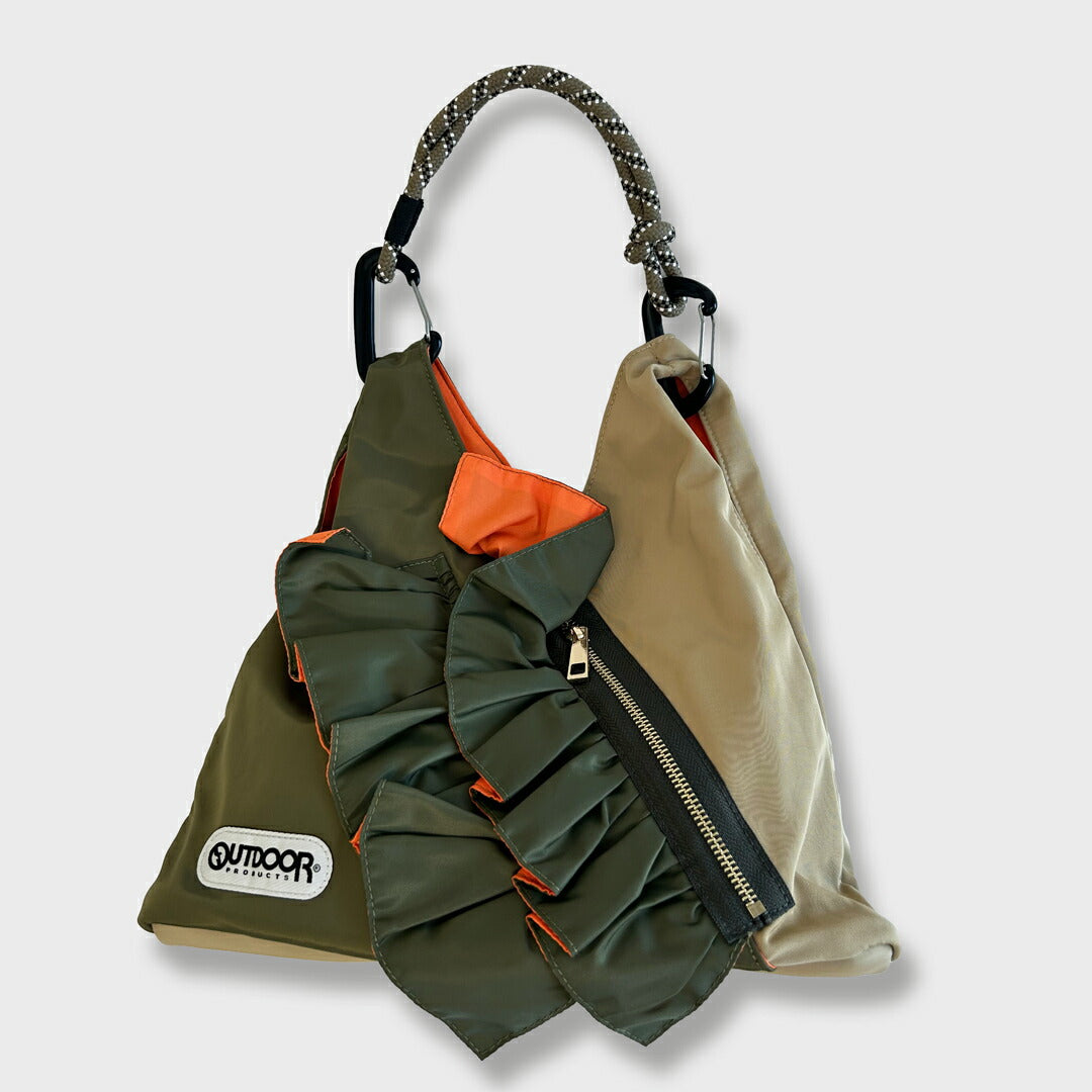 OUTDOOR RISLEY フリルショルダーバッグ Risley（リズレー）の「Risley(リズレー) ×OUTDOOR PRODUCTS