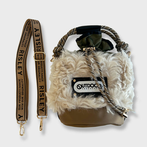 RISLEY×OUTDOOR PRODUCTS バスケット ファー バッグ