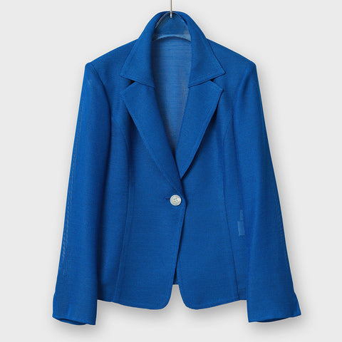 カラミ素材 テーラード ジャケット