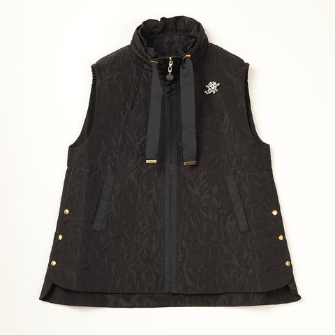 中わたキルティング生地ベスト