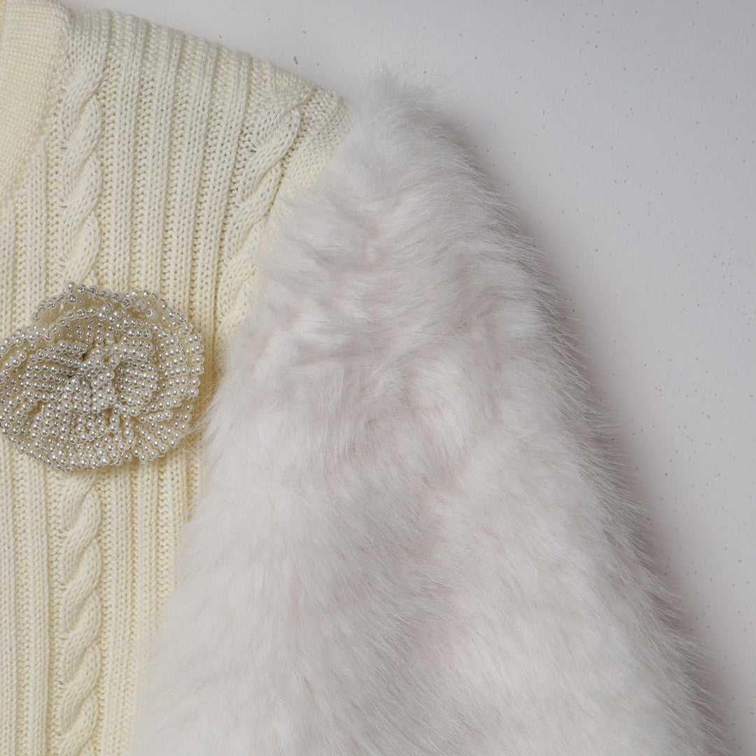 フェイクファー切替ジップアップニット – 銀座マギー公式通販サイト