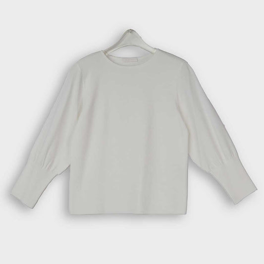 【手洗い可】PLATINEシルキーレーヨンストレッチニットプルオーバー