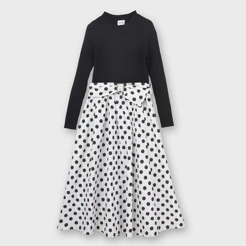 ドッキングタフタニットワンピース